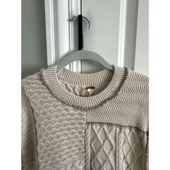 Free People Take The Plunge Sweater Vest Medium Tea Combo - Picture 3 of 9